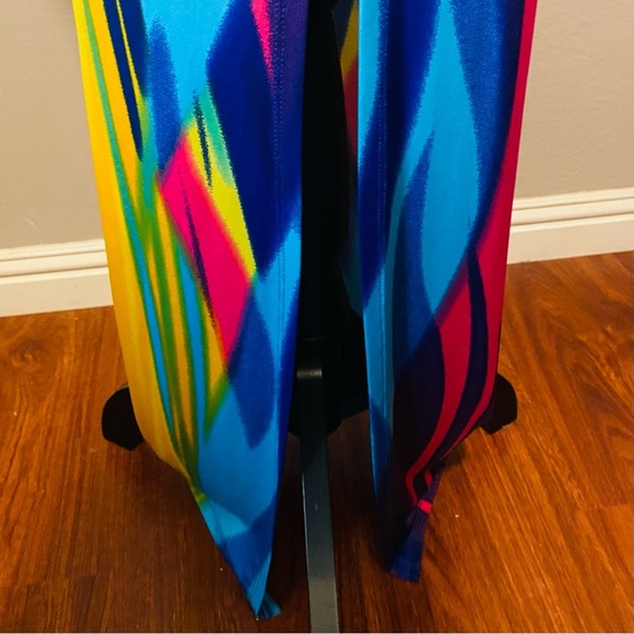 Spring Haze Junior's Multicolor Sheer Stretch Strapless Maxi Dress Extra-Small - Picture 5 of 6